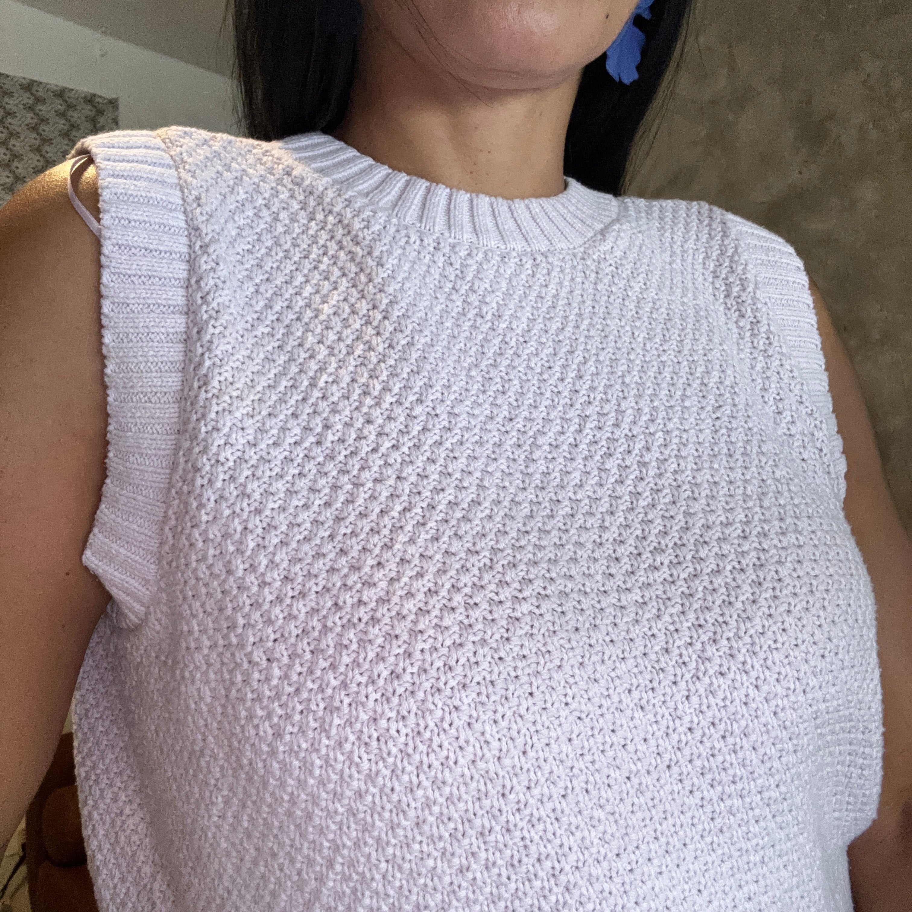 CROCHET LAVANDER BACKLESS CROP TOP