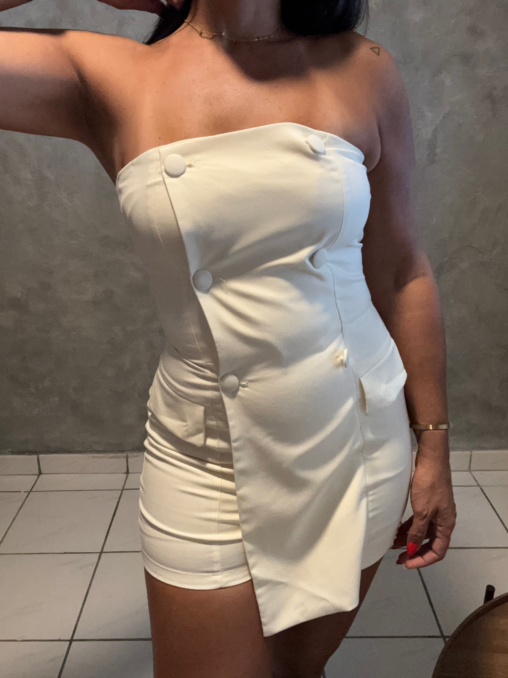 OFF SHOULDER ROMPER WITH OVERLAP