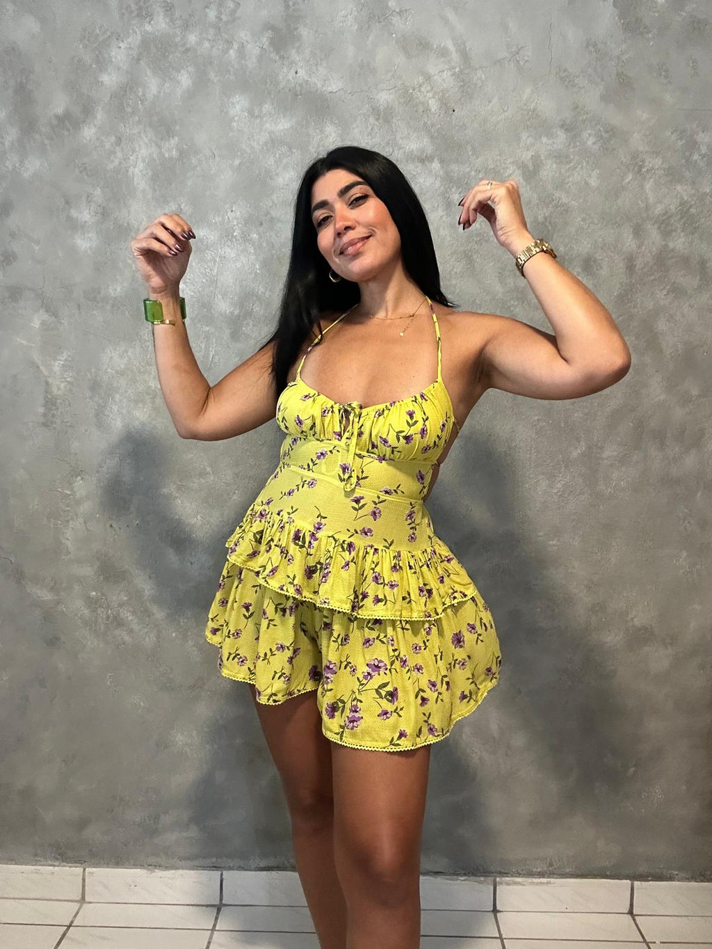 FLORAL PRINT ROMPER
