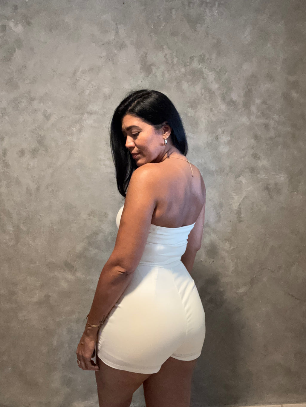 OFF SHOULDER ROMPER WITH OVERLAP