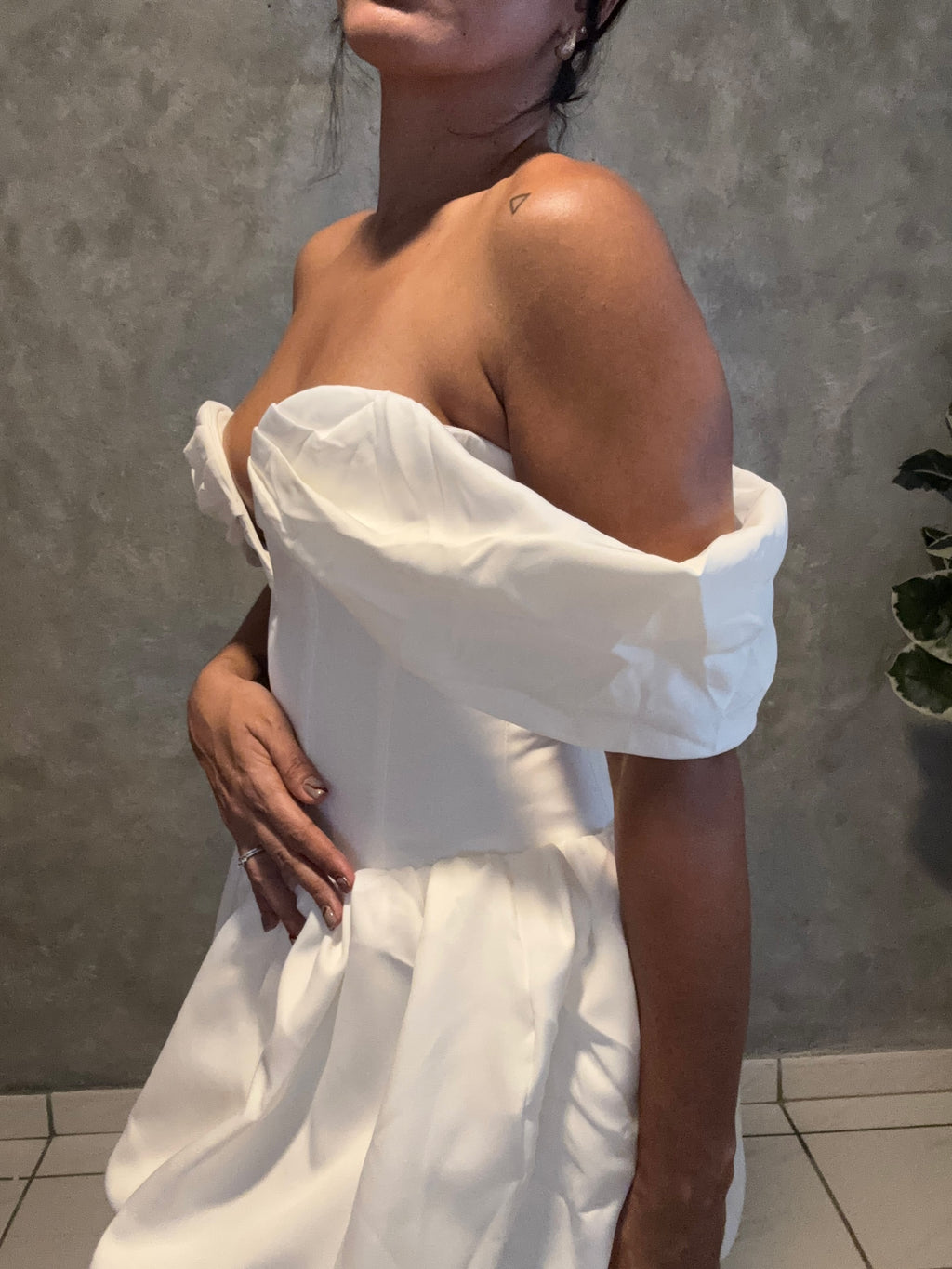 BUBBLE SWETHEART MINI DRESS