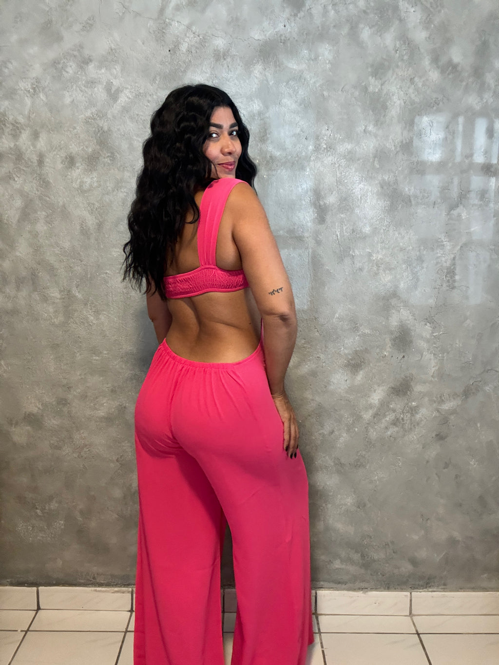 CASUAL TIE STRAP JUMPSUIT