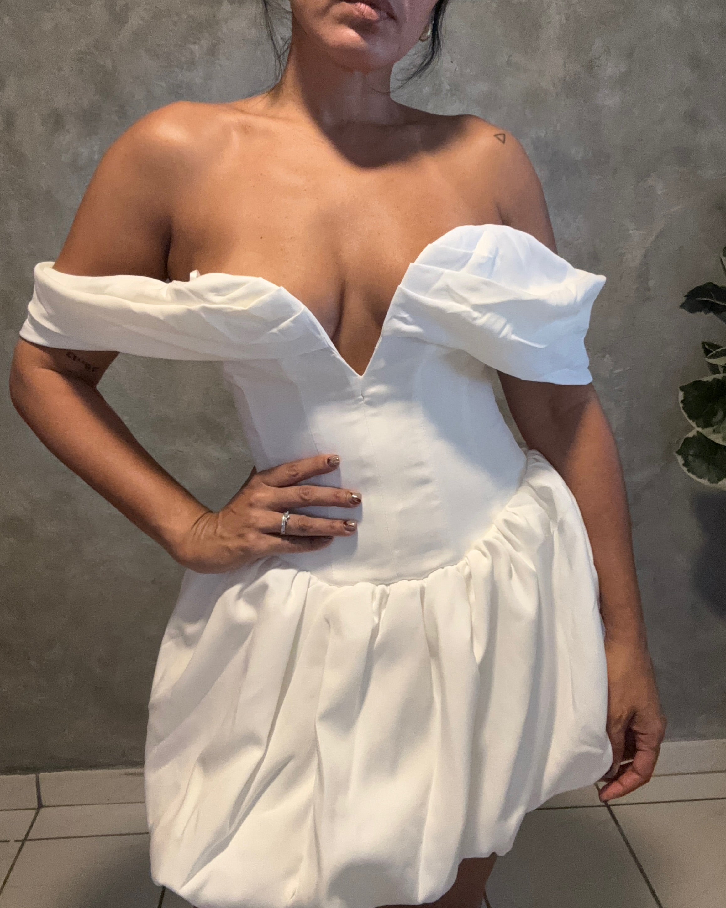 BUBBLE SWETHEART MINI DRESS