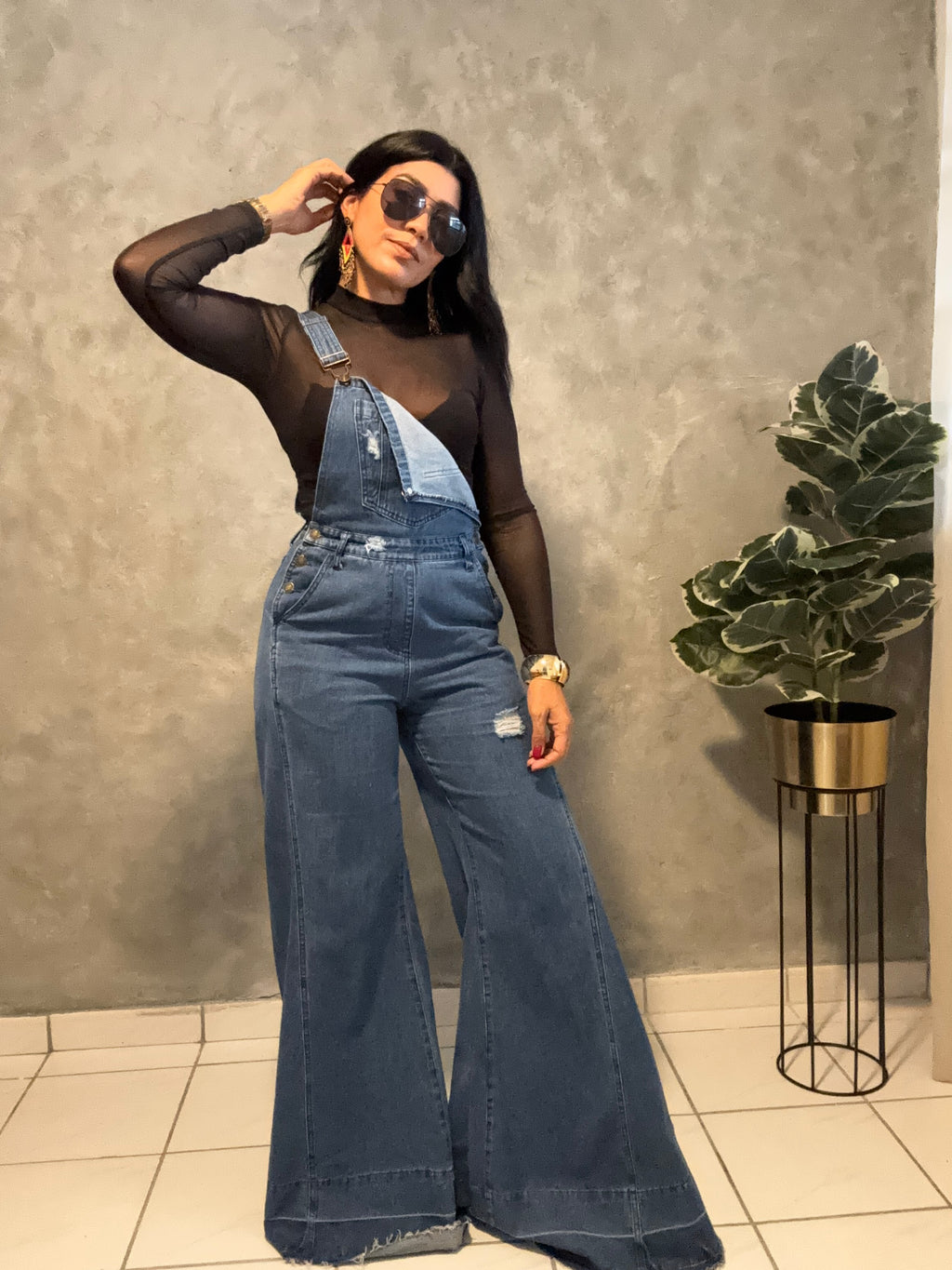 DENIM OVERALL