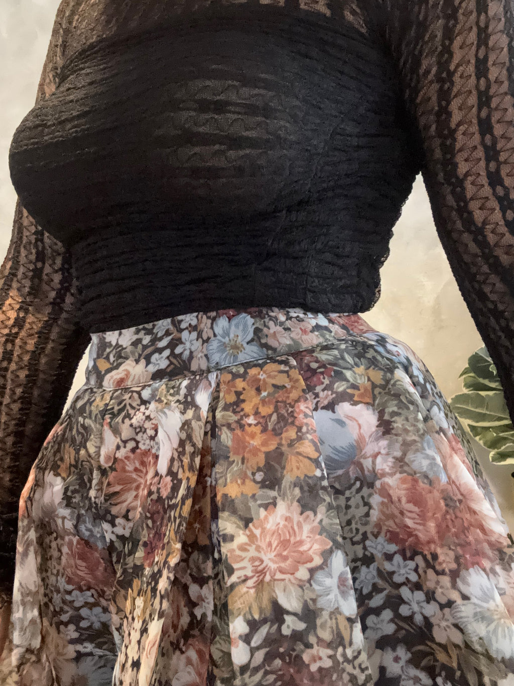 FLORAL ORGANZA MINI SKORT