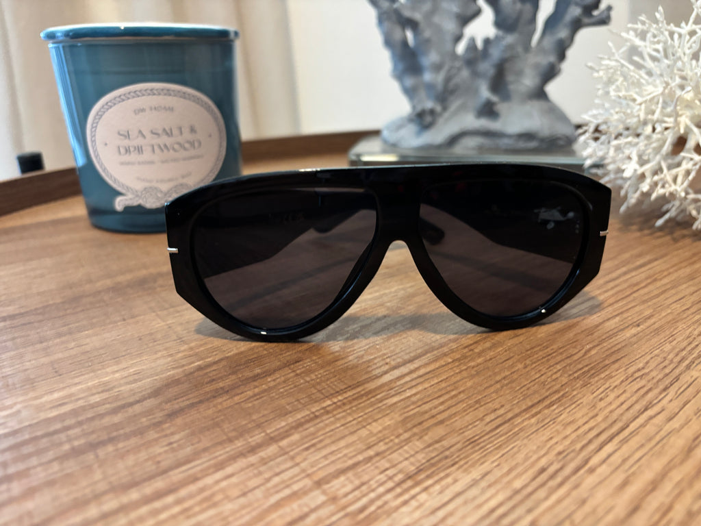 Women's Dark Tinted Aviator Oversized Sunglasses