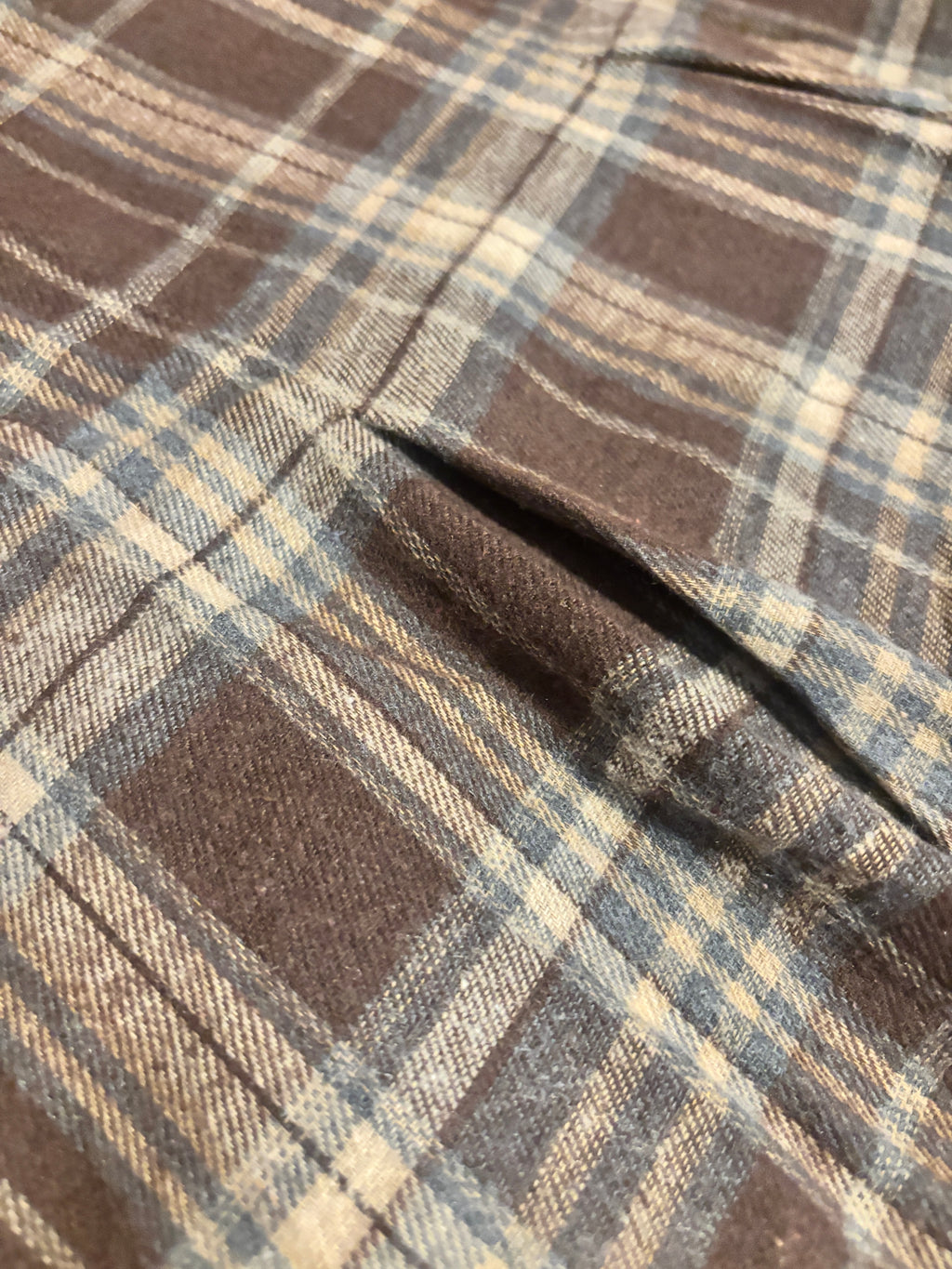 PLAID FLANNEL PLEATED MINI SKORT