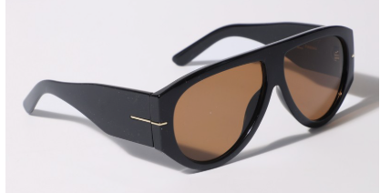 Women's Dark Tinted Aviator Oversized Sunglasses